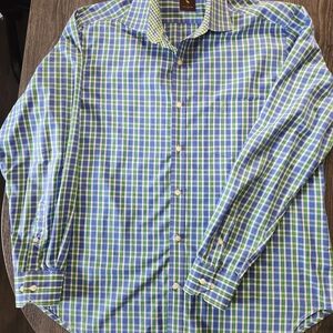 Tailorbyrd Vibrant Plaid Button Down Shirt In Great Used Condition